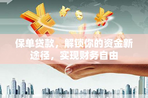 南区保单贷款，解锁你的资金新途径，实现财务自由