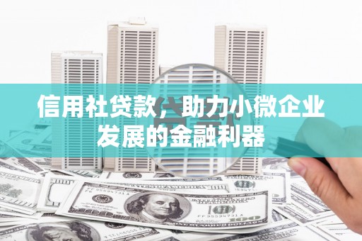 南区信用社贷款，助力小微企业发展的金融利器