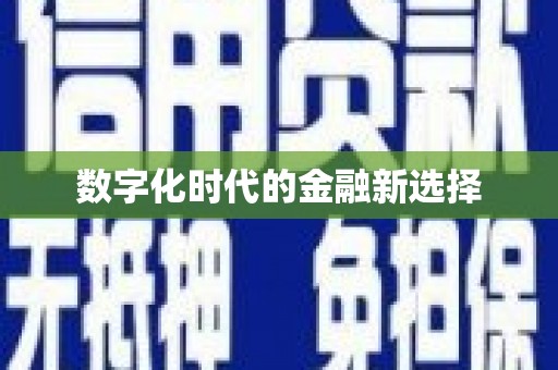 南区数字化时代的金融新选择