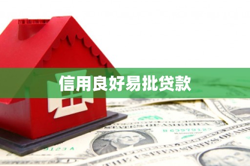 南区信用良好易批贷款